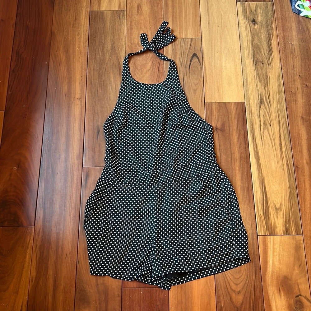 Polka dot romper size m
